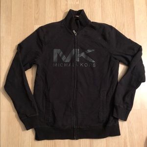Black Micheal Kors Logo MK Zip Up Sz: Medium